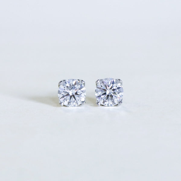 Diamond Fleur stud earrings