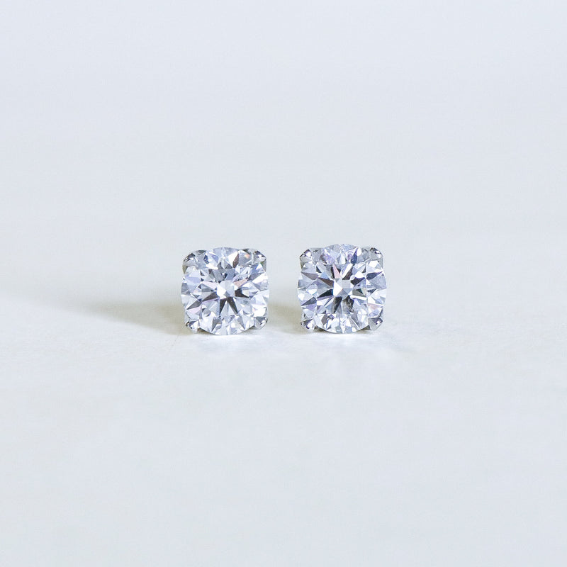 Diamond Fleur stud earrings