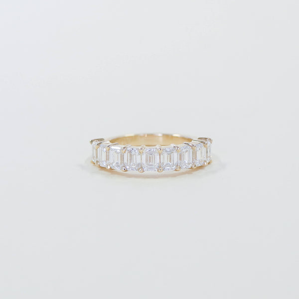 Celine emerald cut diamond ring.