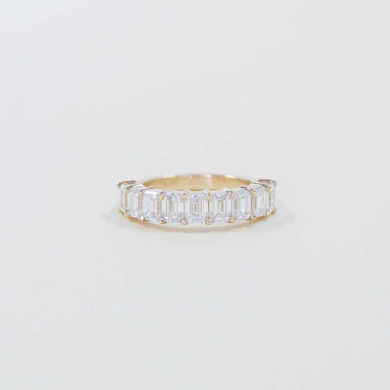 Celine emerald cut diamond ring.