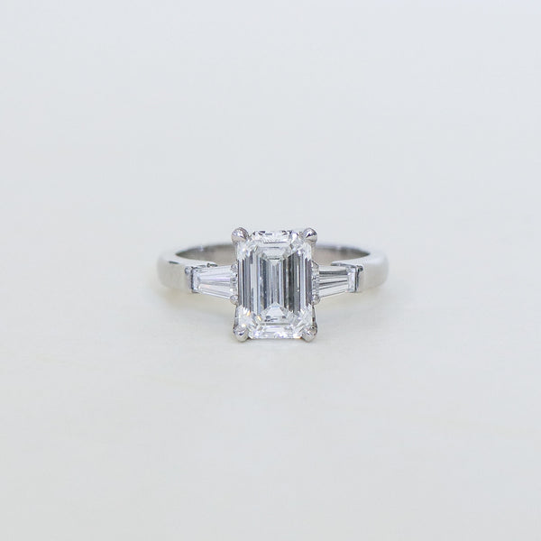 Hera emerald cut diamond ring.