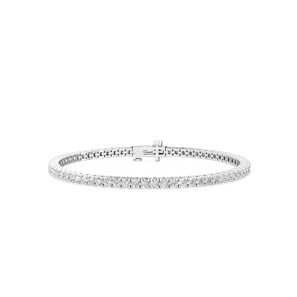 3ct TDW tennis bracelet, 18ct white gold.