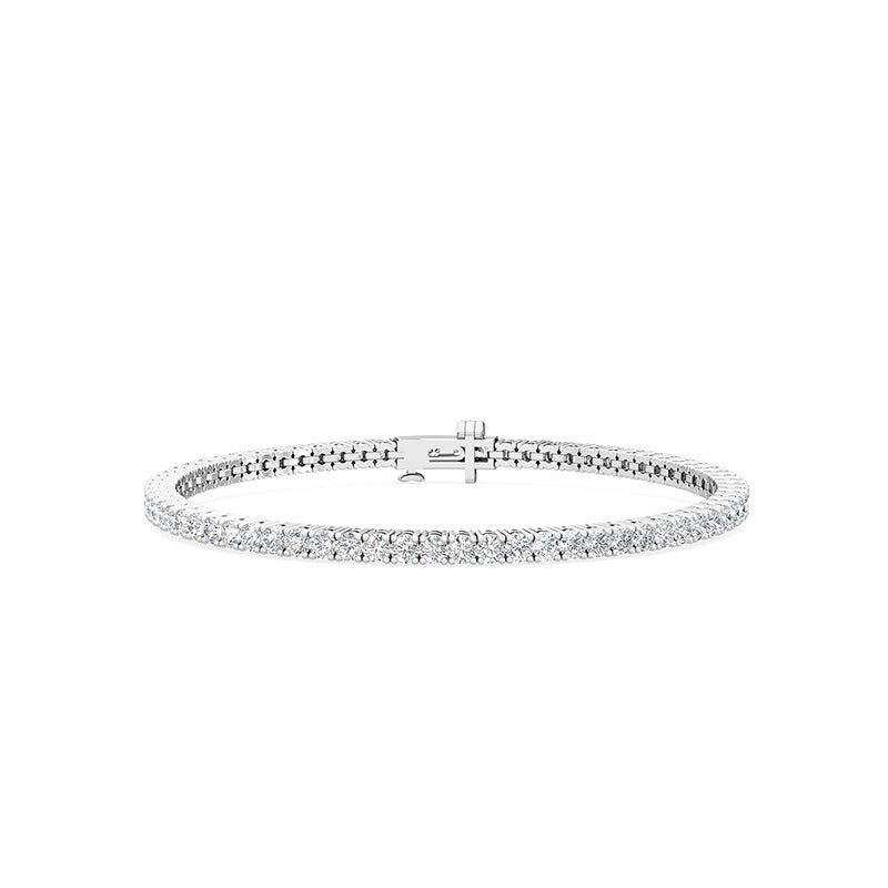 3ct TDW tennis bracelet, 18ct white gold.